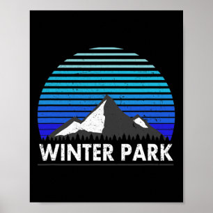 Winter Park Colorado Bluebird Mountain Poster