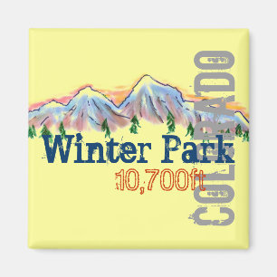 Winter Park Colorado elevation magnet