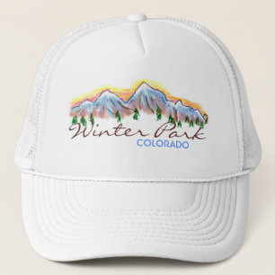 Winter Park Colorado mountain art hat