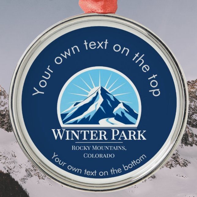 Winter Park Colorado ski medal Metal Ornament (Creator Uploaded)