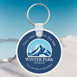 Winter Park Colorado ski vacation  Key Ring