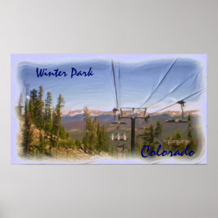 Winter Park Colorado summer lift poster