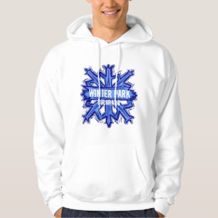Winter Park Colorado winter snowflake hoodie