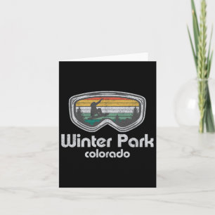 Winter Park Snowboarding Retro Colorado Snowboard Card
