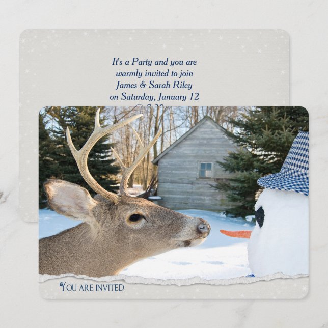 Winter Party Invitation (Front/Back)