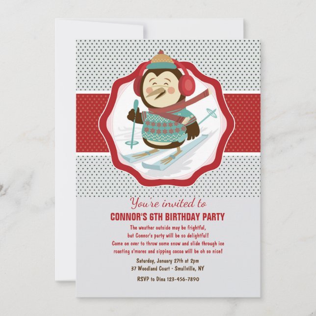 Winter Party Invitation (Front)