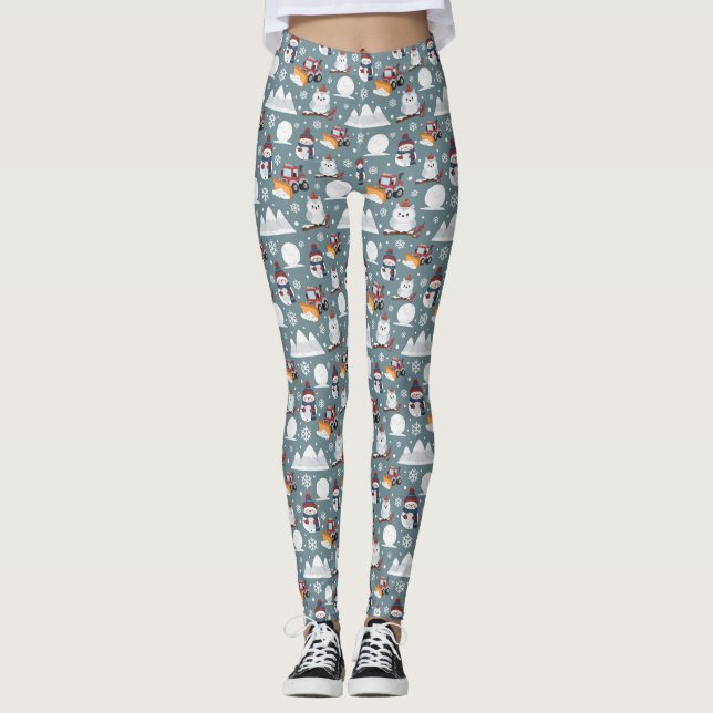Winter Pattern Leggings (Front)