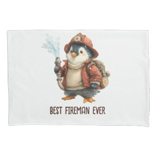 Winter Penguin Firefighter Ping Pong Paddle Pillowcase