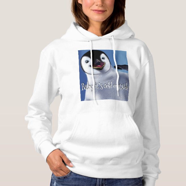 Winter Penguin Hoodie (Front)