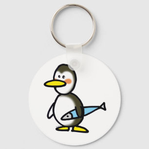 Winter penguin key ring