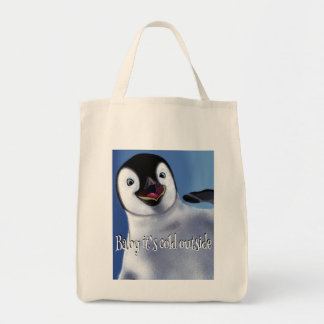 Winter Penguin Tote Bag