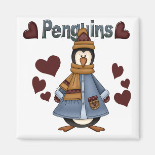 Winter Penguin Tshirts and Gifts Magnet