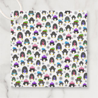 Winter Penguins Favour Tags