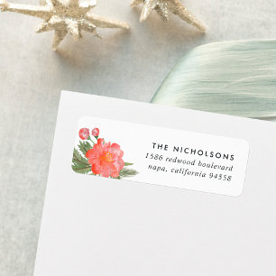 Winter Peony Return Address