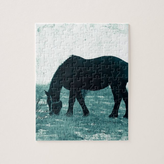 Winter Percheron Jigsaw Puzzle (Vertical)