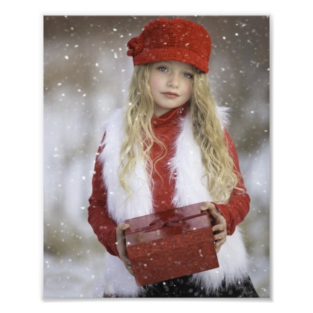 Winter Personalise Template 8 x 10 Ready To Frame Photo Print (Front)