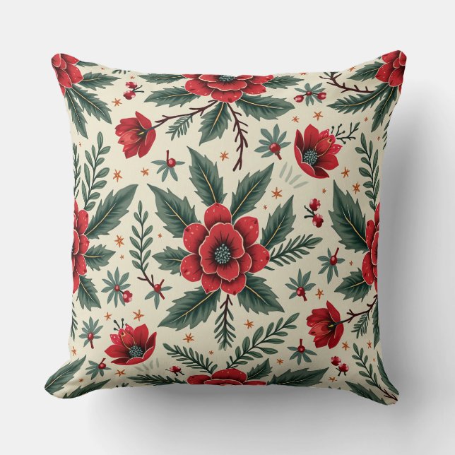 Winter Petals Cushion (Front)