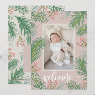 Winter Photo Birth Announcements