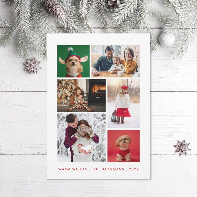 Winter Photo Collage Holiday Card (Creator Uploaded)