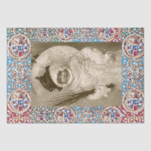 WINTER PHOTO TEMPLATE,ANGELS,PRECIOUS JEWELS ,GEMS TISSUE PAPER