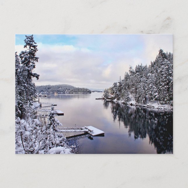 Winter Picture of Snow Postcard (Front)