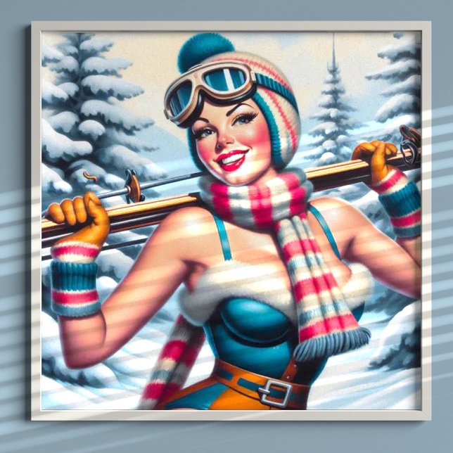 Winter Pin-up Girl Poster (Creator Uploaded)