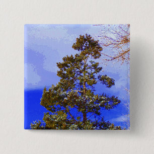 Winter Pine button