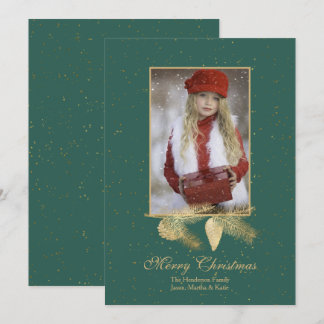 Winter Pine Christmas Photo Greeting Card