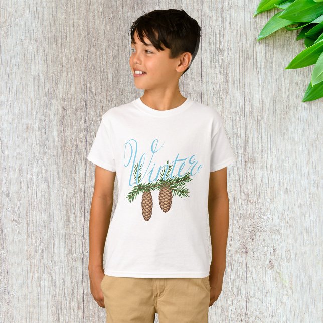 Winter Pine Cones T-Shirt (Creator Uploaded)