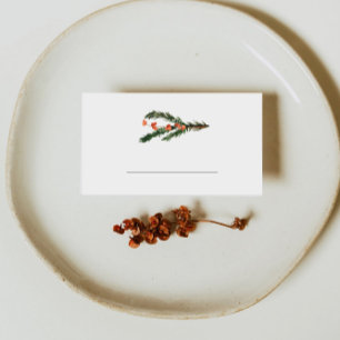 Winter Pine Fill in Place Card