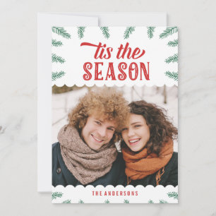 Winter Pine   Holiday Photo Card