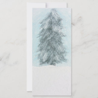 Winter Pine Tree - Acrylic Painting