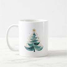 Winter Pine Tree Christmas Coffee Mug