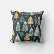 Winter Pine Tree design Christmas snow