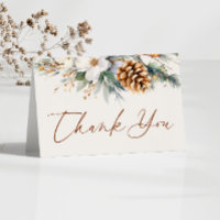 Winter Pine Tree Floral Bridal Shower