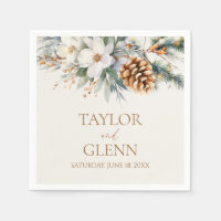 Winter Pine Tree Flower Floral Garden Wedding