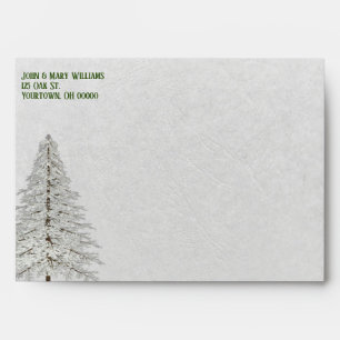 winter pine tree for Christmas holidays Envelope