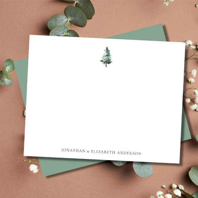 Winter Pine Tree Minimalist Card (Creator Uploaded)