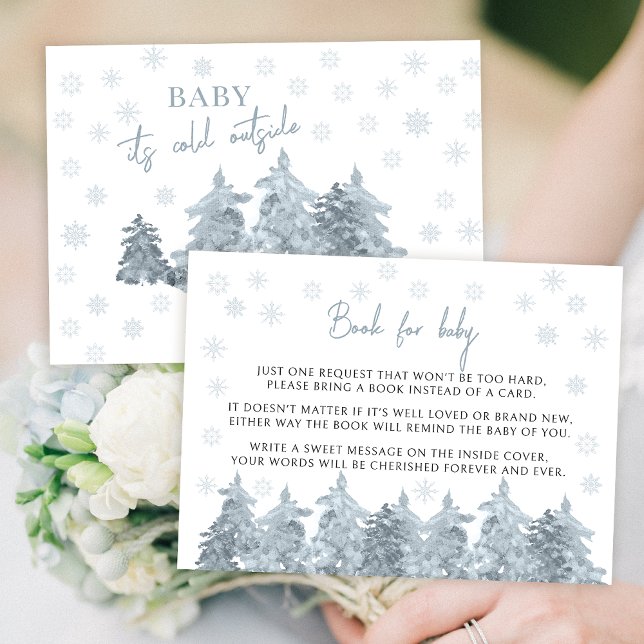 Winter pine trees book for baby Enclosure Card (Creator Uploaded)