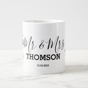 Winter Pinecones & Berries Family Throw Pillow Large Coffee Mug