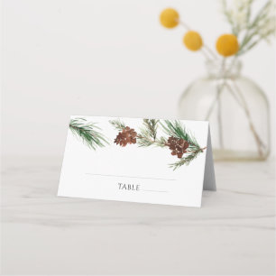 Winter Pinery Wedding Place Card