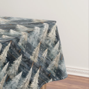 Winter Pines & Holiday Sentiments Tablecloth