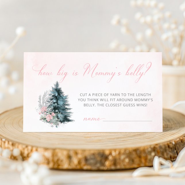 Winter Pink Girl How big is mommy’s belly  Enclosure Card (Creator Uploaded)