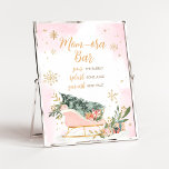 Winter Pink Gold Snowflake Mum Osa Bar Poster<br><div class="desc">Make your event special with this Cold Outside Baby Shower with our cute and lovely printable Mum Osa Bar Sign featuring adorable Pink Sleigh theme. Download,  personalise,  and create lasting memories with this perfect touch for your joyous celebration!

BS583</div>