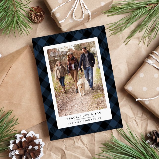 Winter Plaid | Holiday Photo Card (Creator Uploaded)