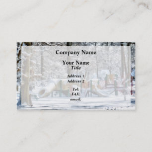 Winter Playground Business Card