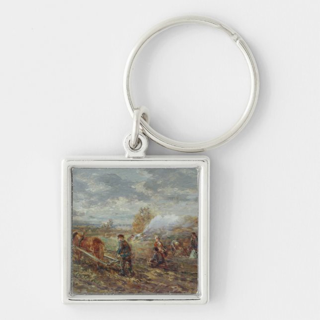 Winter Ploughing Key Ring (Front)