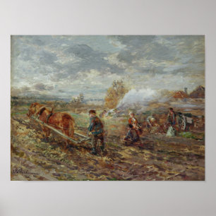 Winter Ploughing Poster
