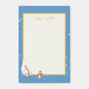 Winter Polar Bear Penguin Happy Winter Post-it Notes
