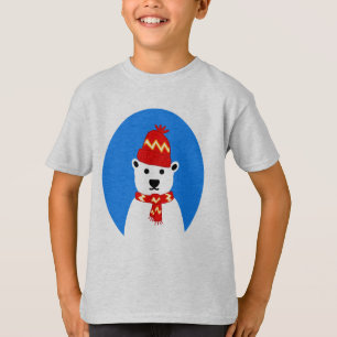 Winter Polar Bear - Tee Shirt for Kids